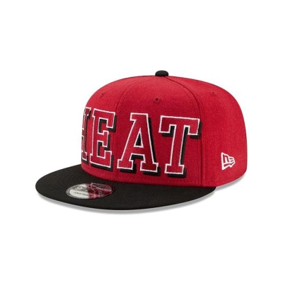 Sapca New Era Miami Heat NBA Block Font 9FIFTY Snapback - Negrii